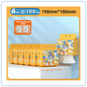 【DAILY ESSENTIAL】 Manhua Disposable Face Towels | 100 Sheets per Pack | 2 or 6 Packs