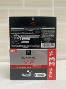 Xà Bông Hương Nước Hoa Cao Cấp Romano Vip Passion/ Vision 120g