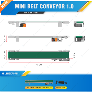 Evoteknologi Mini Belt Conveyor Mini Konveyor V1.0