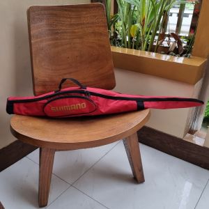 Tas Pancing Kanvas Model Runcing Muat sampai 2 Joran dan Reel