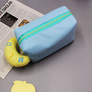 Cream Puff Pouch Tempat Make Up dan Alat Tulis Serbaguna Soft Nylon Warna Cerah JCTP82