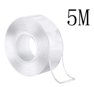 Clear Multi-function Nano 3M/5M Tape Reusable Double Sided Transparent Wall Sticky Mesh Adhesive Sticky Strips for Home Kitchen Wall Table Corner Car Daily Use
