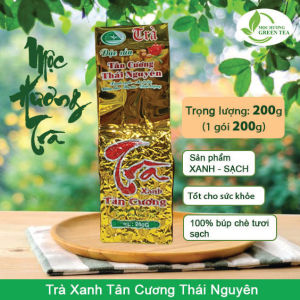 Trà Tân Cương Thái Nguyên Loại Hút Chân Không 200g Gói Vàng Chữ Đỏ Trà Xanh Mộc Hương Trà Loại Thư Pháp Tân Cương Thái Nguyên 200g