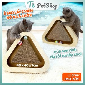 Bàn Cào Móng Lượn Sóng Đa Năng – Món Quà Yêu Thích Của Hoàng Thượng! 🐾    Nếu mèo cưng của bạn đang có xu hướng cào phá đồ đạc trong nhà thì đây chính là giải pháp hoàn hảo! Bàn Cào Móng Lượn Sóng không chỉ là nơi lý tưởng để mèo mài giũa bộ móng mà c