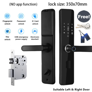 Smart Door Lock Fingerprint Lock IC Card Password Key Digital Password Anti-theft Door Lock  for home office hotel