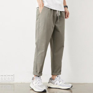 Mens loose straight work clothes and quick drying pants thin casual trousers