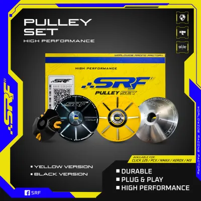 SRF PULLEY SET WITH DRIVE FACE (ADV160 / PCX160 / NMAX / AEROX / CLICK125 / MIO I 125/ M3 / MIO 115)