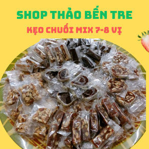 KẸO CHUỐI MIIX ĐỦ VỊ  7-8 VỊ  ÍT ĐƯỜNG BẾN TRE
