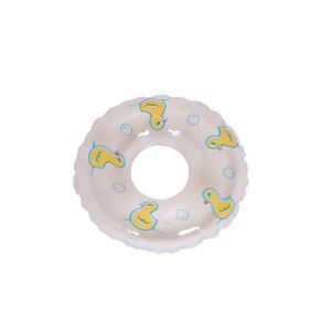 EO4MD PVC Dollhouse Miniature Swimming Ring Dolls Accessories Yellow Duck Duck Bathing Float Lifebelt Model Cute Handmade Mini Rings Swimming Toy Dollhouse Accessories
