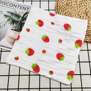 100% Cotton  Baby Towel Baby Washcloth Kids Hand Back Towel Ultra soft 6layers Washcloths