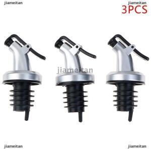 [COD] jiameitan 3pcs Stainless Steel Wine Bottle Stopper Liquor Bottle Pourer Stopper Dispenser