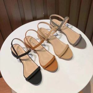 D STYLE SHOES New Arrival 807-7 strap sandals matte fabric with 1 inch high heels for women