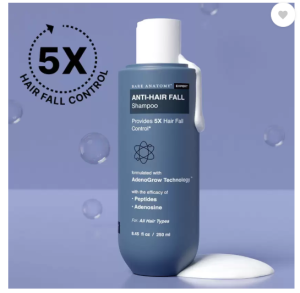 BARE ANATOMY Anti Hair-Fall Shampoo with Peptides| Sulphate & Paraben Free