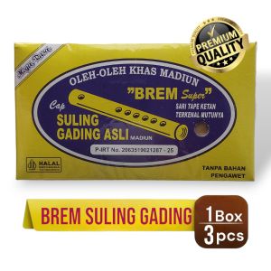 BREM SULING GADING MADIUN SUPER JUMBO ISI 3 LEMPENG Oleh Oleh Khas Kota Madiun