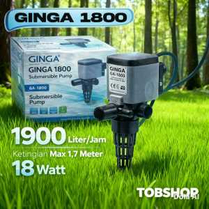 GINGA GA 1800 POWER HEAD Mesin Pompa Celup Filter Aquarium Aquascape Air Terjun Kolam Ikan Gelembung Udara Oksigen GA1800