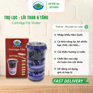 Trụ Lọc Lõi than 6 Tầng Ohiama Cartridge For Water Hàn Quốc - Bộ Phụ Kiện Cho Bình Lọc Nước Uống