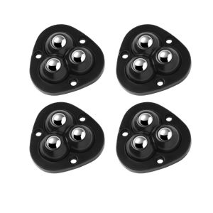 BLACKON 3 Beads Self Adhesive Ball Caster Rotating Wheel Universal Pulley Sticky Pulley Roller Wheel Ball Wheel Caster Wheel Furniture Caster Universal Wheel