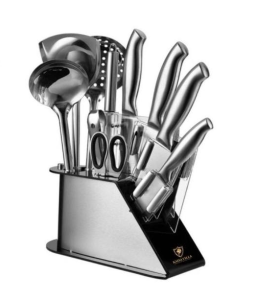 Kitchen Knife Set Kaisa Villa Stainless Steel Kitchen Knife Set with Holder Chef Knife Organizer - Paez Official