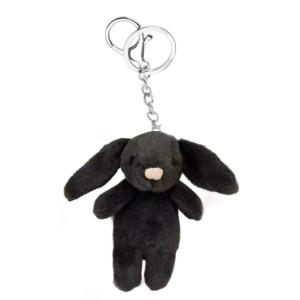 Adorable Rabbit Keyring Charm Portable Bag Pendant Charm for Women Durable Stuffed Animal Keychain Pendant Jewelry