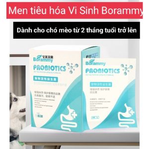 Men vi sinh cho chó mèo Borammy Probiotics gói 5g - Men tiêu hóa cho chó mèo