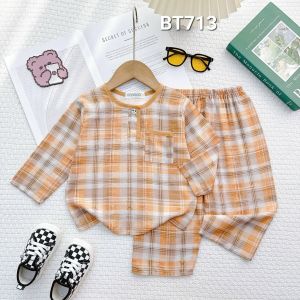ĐỒ BỘ TOLE LANH BÉ GÁI TAY DÀI QUẦN DÀI MẶC NHÀ MẶC NGỦ