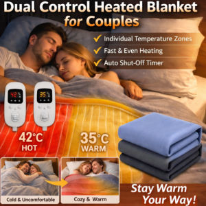 Electric Blanket Safe Double Bed Heated Blanket Adjustable Temperature Dual Control Home Dormitory Use