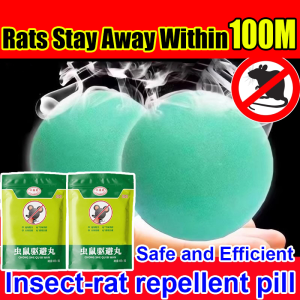 Safe for pets & kids Efficient Rat Repellent Ball Non-toxic Mice Rodent Repellent Outdoor Safty Rat Mothballs Household Gel Moth Balls for Repeling Mosquitoes Cockroaches Mice Repel Rats Peppermint Balls Pests Rat Repellent Pills Mouse Rodent Balls