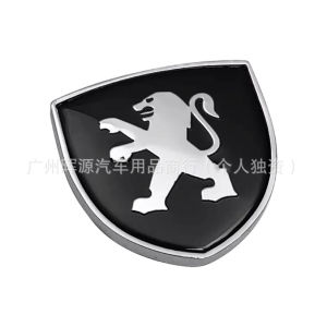 Suitable for new Peugeot 508 5008 4008 3008 modified GT logo metal shield lion decorative car sticker