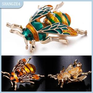 【SHANGZE4】 wangqingpeng Vintage Bee Brooch Pin Shirt Animal Metal Pin Clothing Accessories