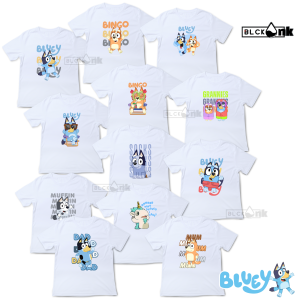 T shirt for kids Bluey for boys girls and family good quality t shirt