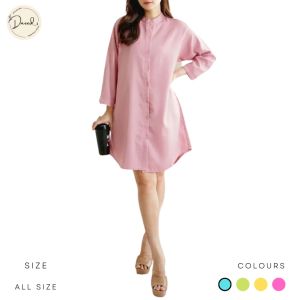 Share: 0 Dneeds - Suji Baju Kemeja Halter Neck - Kemeja Panjang Atasan Wanita Polos Korean Fashion Style Halterneck