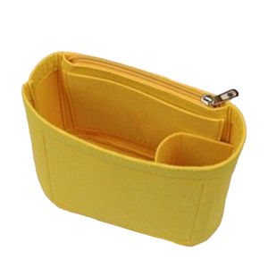 Nhét đồ bằng nỉ tổ chức túi cho toryburch Túi xô trang điểm túi có khóa kéo mỹ phẩm lót bên trong tổ chức Túi TB xô Mini Túi lót