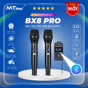 Micro Không Dây BX8 PRO Đa NăngCao Cấp Tích Hợp Bluetooth  Độ Nhạy Cao Bắt Âm Tốt Thiết Kế Sang Trọng Bảo Hành 12 Tháng