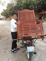 Ghế thư giãn gỗ dẻ cau loại to 3 dây. 