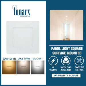 Lunarx Square Slim Panel Light Recessed 18W Warmwhite LNRX-PL18WSMSQ-WW