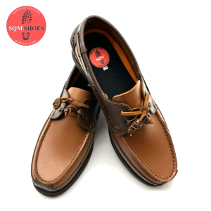 LESTER Boat Shoes for Men Cowhide