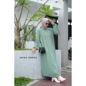 Irina Dress Crinckle Ariflow  gamis dewasa bussui terbaru 2023