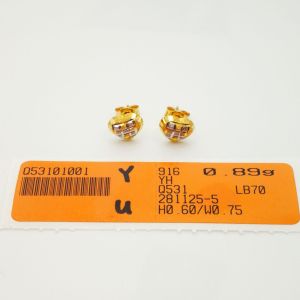 Subang Batang Love Pelbagai Emas 916 Yon Hing