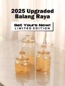 Bekas Kuih Raya Set Viral 2025 Set Balang Kuih Raya Kedap Udara Balang Kaca Bekas Kuih Kedap Udara Bekas Biskut Raya
