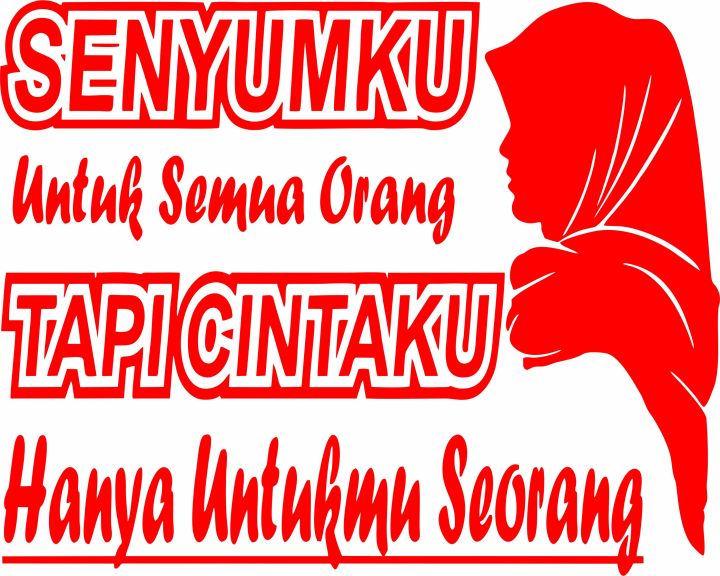 stiker,sticker katakata truck/truk/pintu/kaca/body/bisa request warna ...