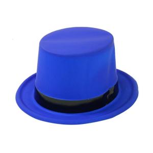 Black Ribbon Tall Hat with Fluorescent Color for Cosplay Party Adult Roleplay Game Dressingup Accessory Gentleman Hat