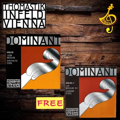 DOMINANT VIOLIN STRING 1 SET FREE DOMINANT 129 E STRING / 131 A STRING (1 UNIT)-FOR STUDENT AND STAGE PERFORMER