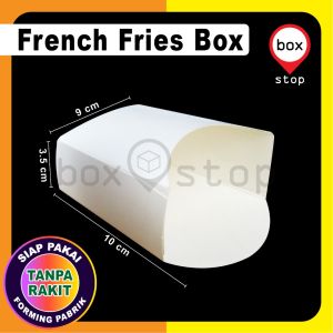 Box Kotak Dus Kentang Goreng M - 7.5x3x12 cm (50 pcs)