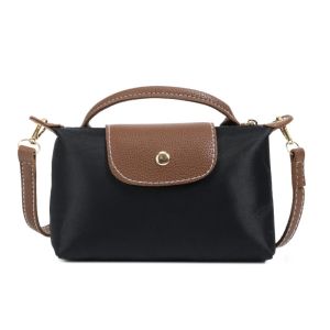 2 Style Elegant Small Crossbody Shoulder Bags For Women Nylon Waterproof Cute Cellphone Sling Bag With Top Handle Adjustable Strap