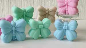 Cung hình khuôn đúc khuôn đáng yêu Bowknot Khuôn Silicone trang trí khuôn mẫu thạch cao khuôn mẫu nhựa Epoxy khuôn mẫu