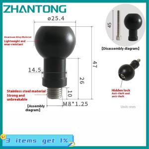 ZHANTONG 1 Piece xe máy thể thao máy ảnh gắn kết nối 17mm 25.4mm Bóng đầu để M6 M8 M10 vít Bracket nối cho máy ảnh