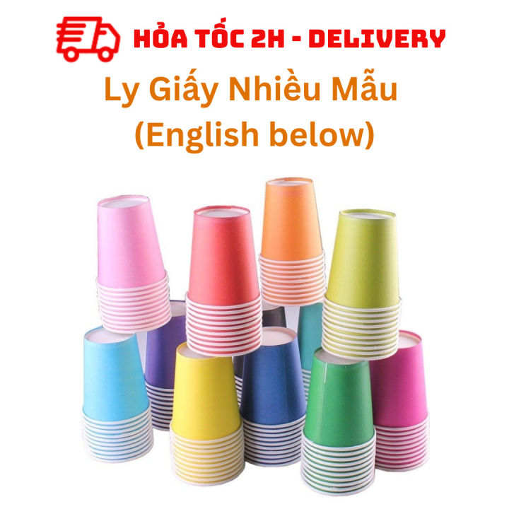 Ly Giấy Nhiều Mẫu Paper Cup CTDT52 | Lazada.vn