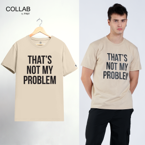 COLLAB By Inspi Signature Collection Round Neck Printed Tshirt For Men Minimalist Graphic Outfits For Women Graphic Black Tops