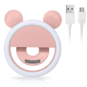 ไฟถ่ายรูป ไฟหนีบมือถือ ไฟLED ปรับแสงไฟได้3ระดับ ชาร์จไฟได้