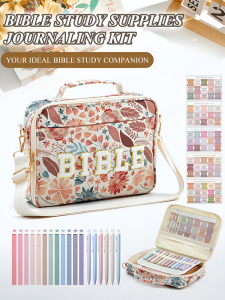 Highcolor Portable Storage Bag Handheld Shoulder Bag Sacred Embroidery Letters Flying Book Storage/Organize cleaning utensils organizer organizer bag artistic flavor High quality m